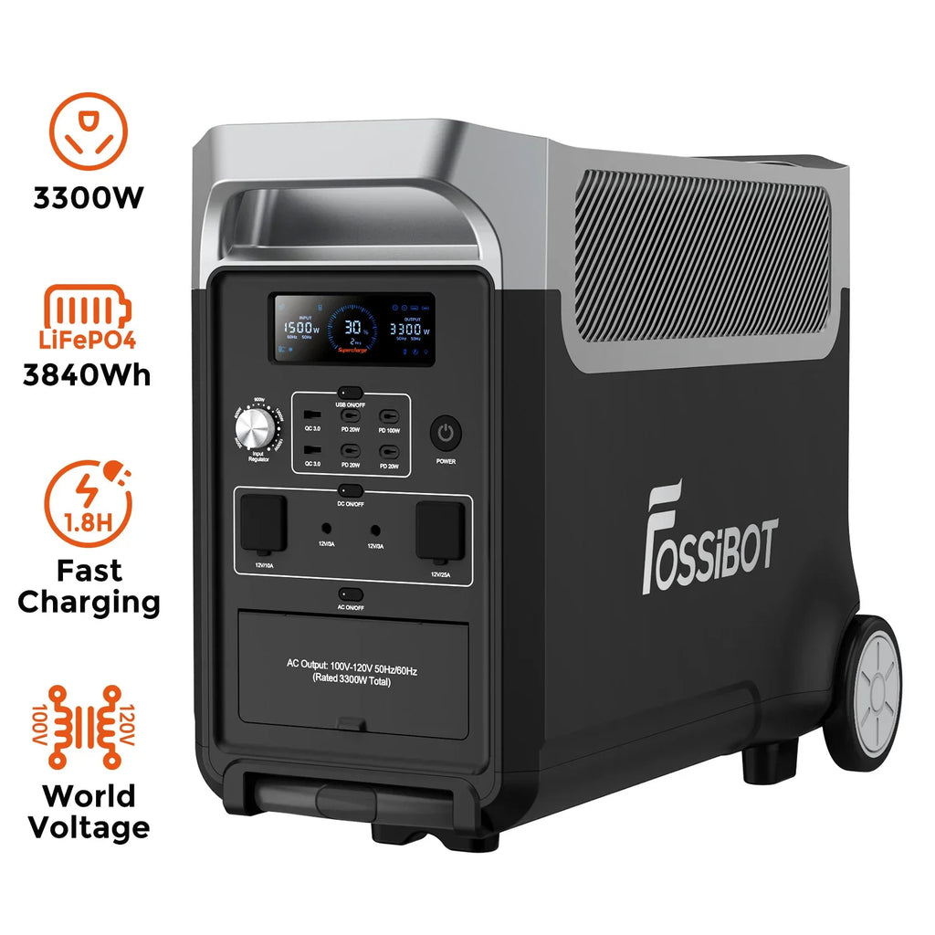 Fossibot F3600 Pro Generator With Solar Panel Lithium Portable Power Station