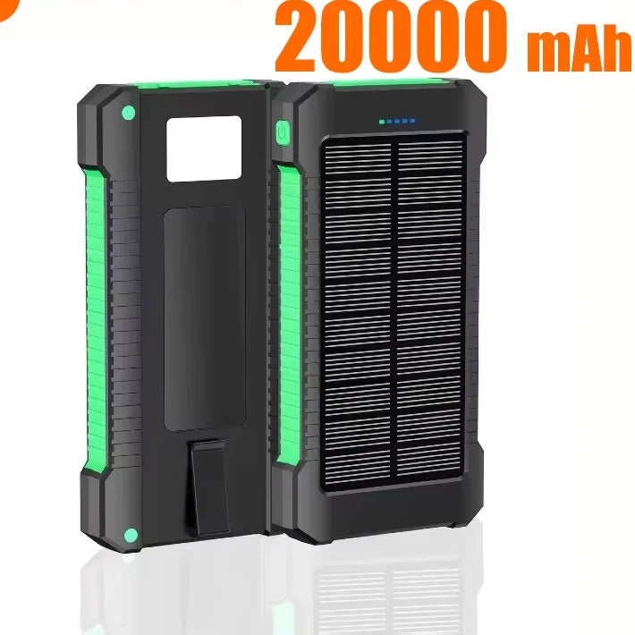 500000mAh Waterproof Outdoor Solar Power Bank Dual USB Travel Portable Solar Phone Charger Solar Powerbanks For Xiaomi Camping