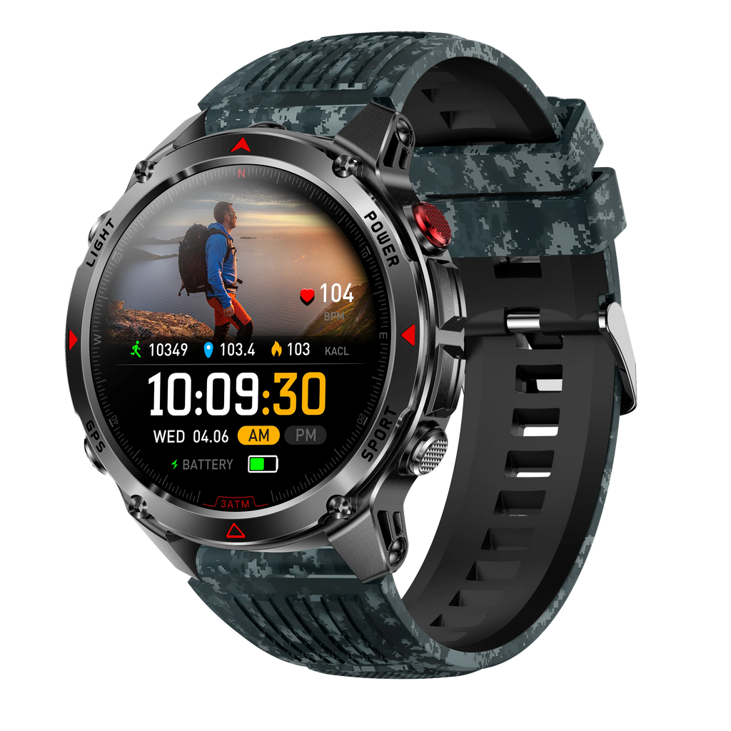 46" 360*360 IPS GPS Smart Watch, Bluetooth Men Sports Wristwatch, Multiple UI Themes & Sports Modes