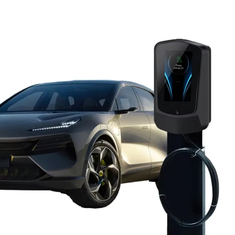 GBT Standard 7 Inch High Power Wall-Mounted Household 7KW 11KW 22KW 32A/16A New 5m Cable Length EV Charging Station