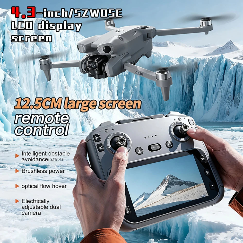 GT50 PRO MIni 5 pro RC Drone 8K HD Dual Cameras WiFi 20mins Flight Aerial Photography Quadcopter Remote Control UAV Boy toy gift
