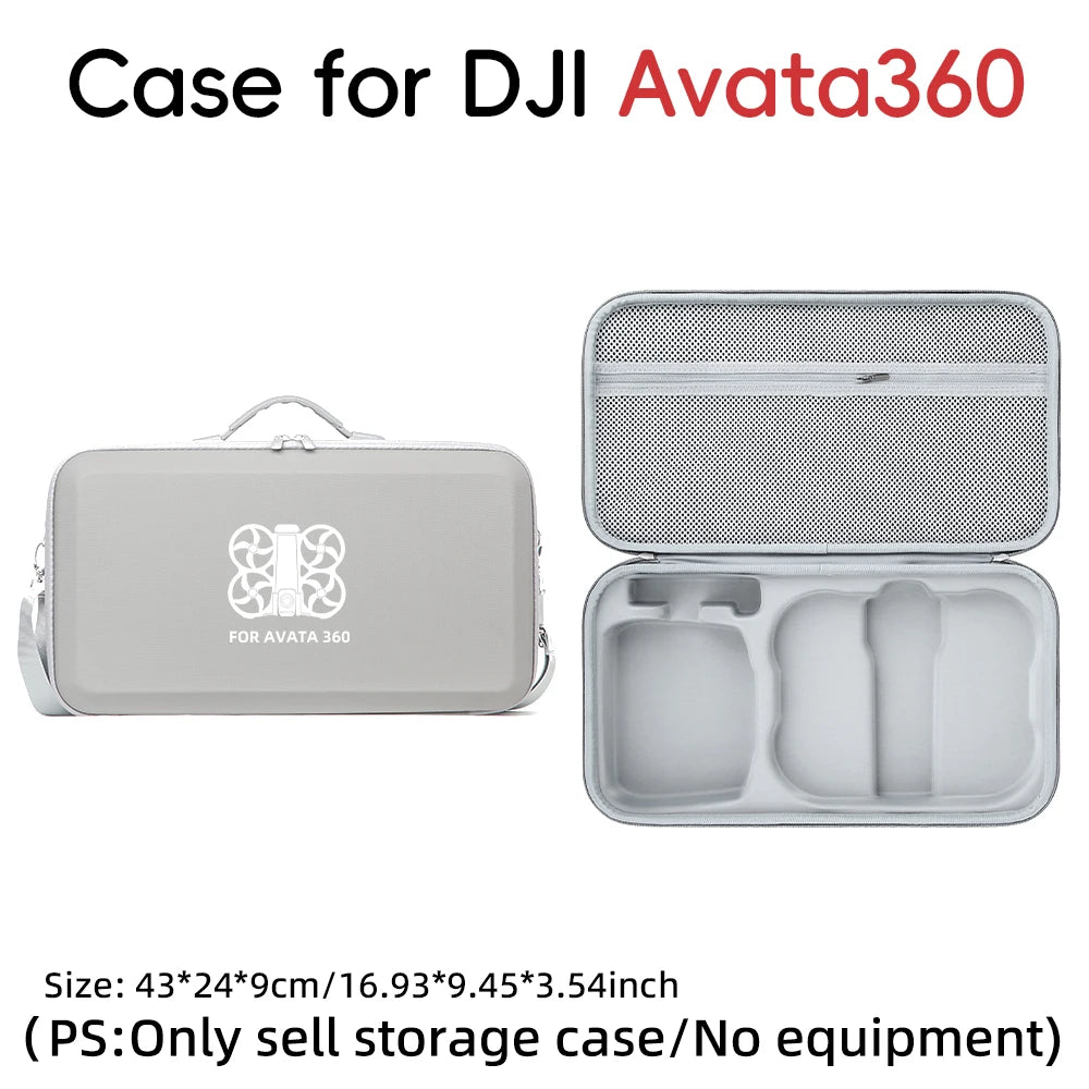 Drone Combo Box For DJI Avata 360 Storage Bag RC-2 Remote Protector Single Shoulder Strap Carrying Case Handbag Shockproof Box