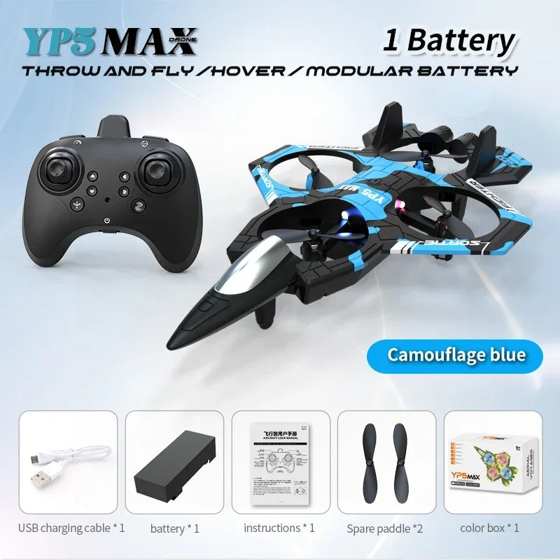 New Remote Controlled Glider Gravity Sensing Stunt Foam Aircraft Dazzling Lights Rechargeable AntiDrop Drone Children's ToyGift