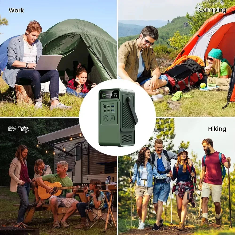 60000mAh 200W 192Wh Camping Power Station Power Bank LiFePo4 Portable Charger Battery Outdoor Solar Generator USB Port Supply