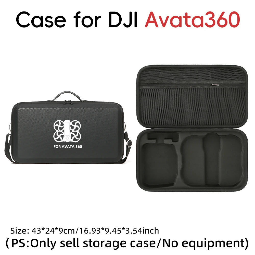 Drone Combo Box For DJI Avata 360 Storage Bag RC-2 Remote Protector Single Shoulder Strap Carrying Case Handbag Shockproof Box