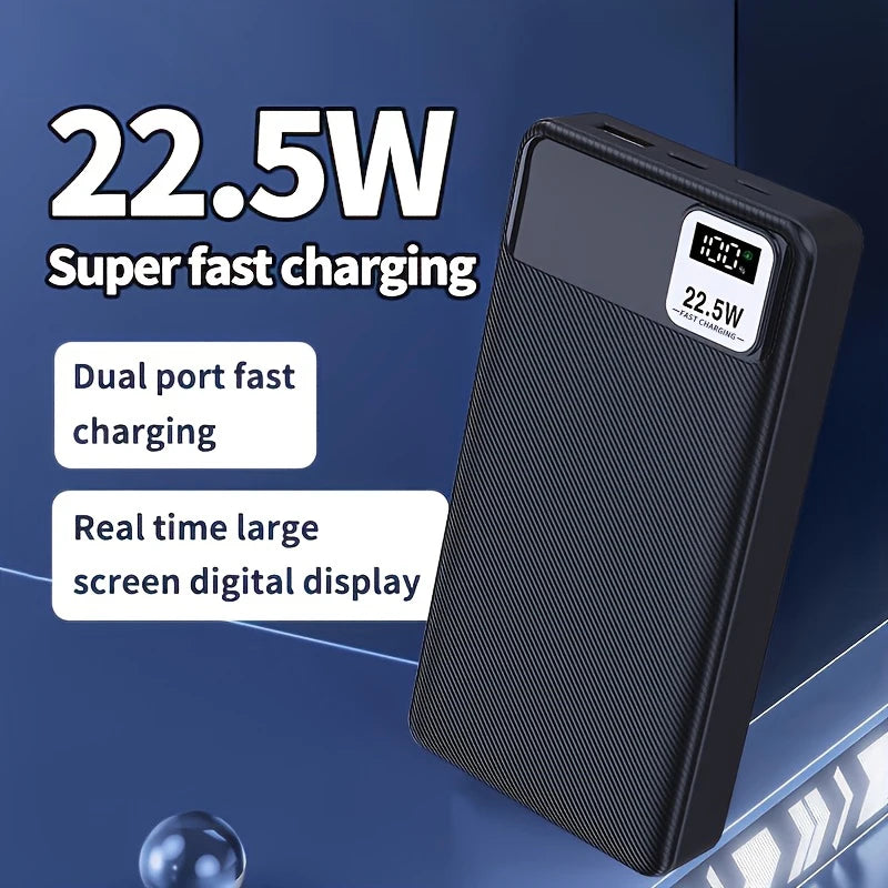 100000mAh Power Bank 22.5W Fast Charging Portable Charger External Battery High Capacity Powerbank For iPhone Huawei Oneplus