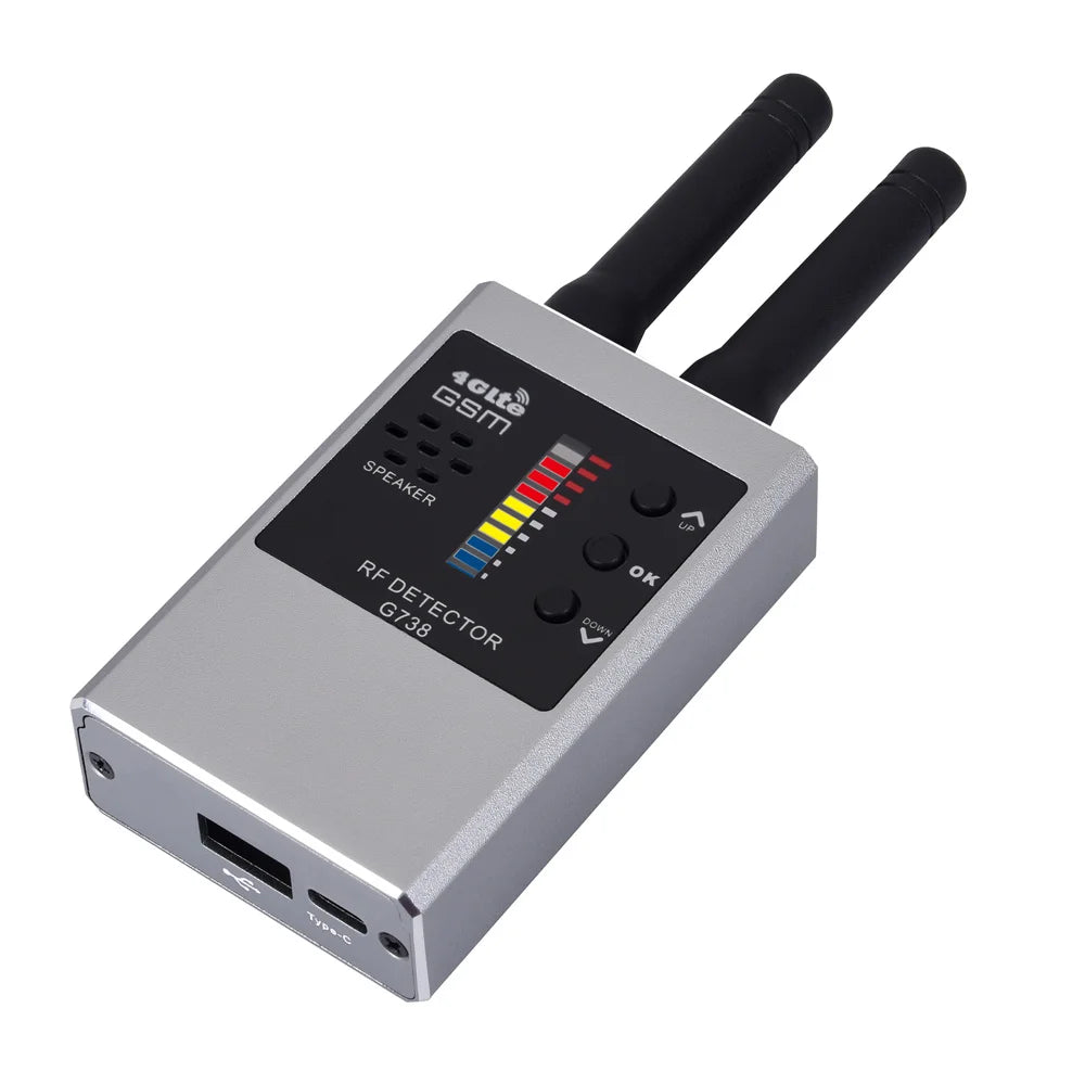 Professional Anti-Spy GPS Wireless RF Signal Automatic GSM Wifi Detector Finder Tracker Frequency Scan Sweeper Protect Security