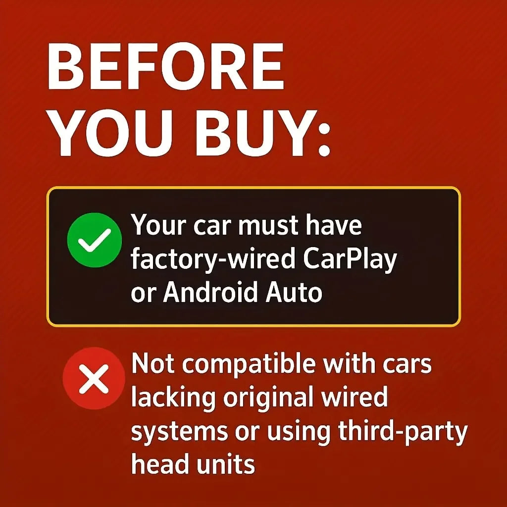 Compact Wireless CarPlay & Android Auto Converter: Wired To Wireless Adapter For iOS 10+ And Android 11+ With Stable Link