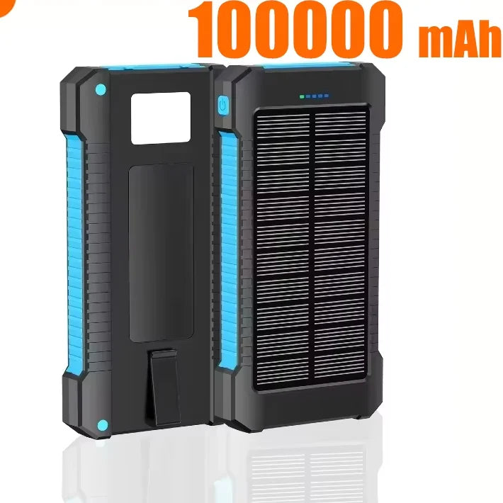 500000mAh Waterproof Outdoor Solar Power Bank Dual USB Travel Portable Solar Phone Charger Solar Powerbanks For Xiaomi Camping