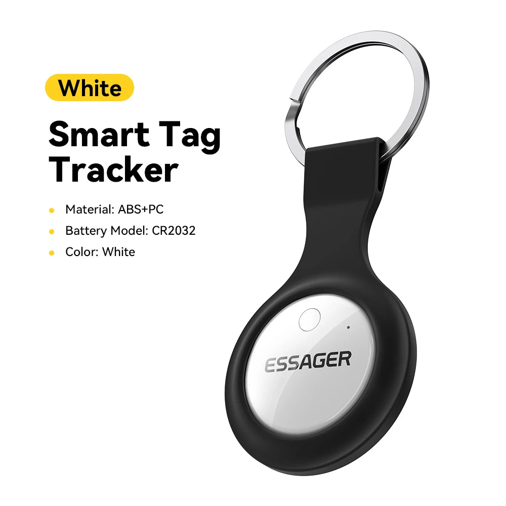 Eessager Security SmartTag Tracker With IP Find My GPS Bluetooth for Baggage  Earbud IOS MFi Key Detector Pet Anti Lost Device