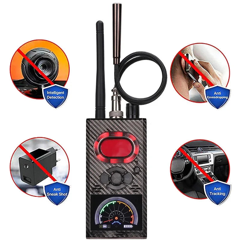 New K99 K88 Anti Spy Hidden Camera Detector RF Signal Wireless Camera Lens Bug GPS Tracker Magnetic GSM Device Scan Finder