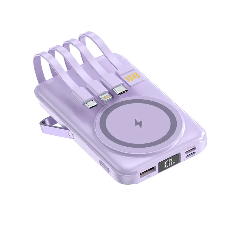 Magsafe Power Bank 30000mAh With Cable Fast Charging Magnetic Wireless PowerBank for iPhone 17 16 Pro For Apple Watch Power Bank