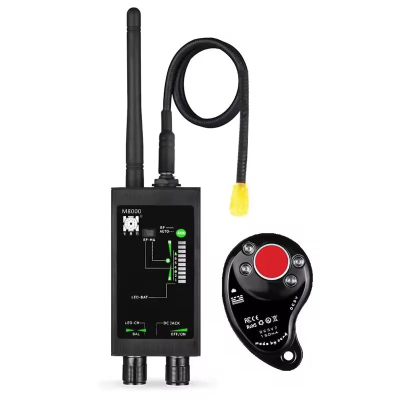 M8000 Radio Anti-Spy Detector High-Sensitivity Wide-Frequency (1MHz-12GHz) for Detect Wireless Cameras Eavesdropping&GPS Tracker