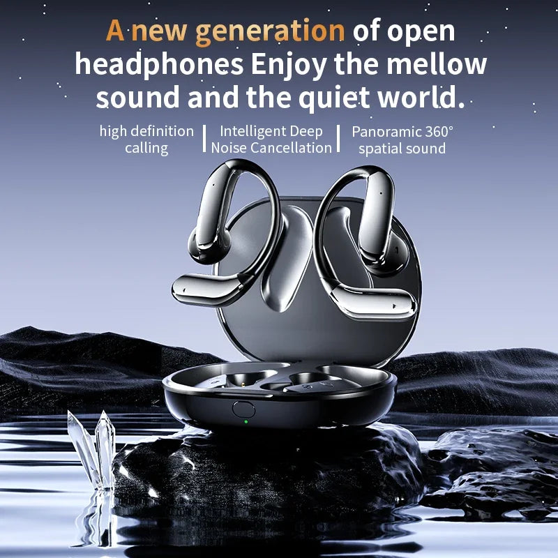 AI Translator Bluetooth 5.3 Earphones Q102 Waterproof Wireless Headphones with ENC Noise Cancelling Mic For Sports Workout Gym