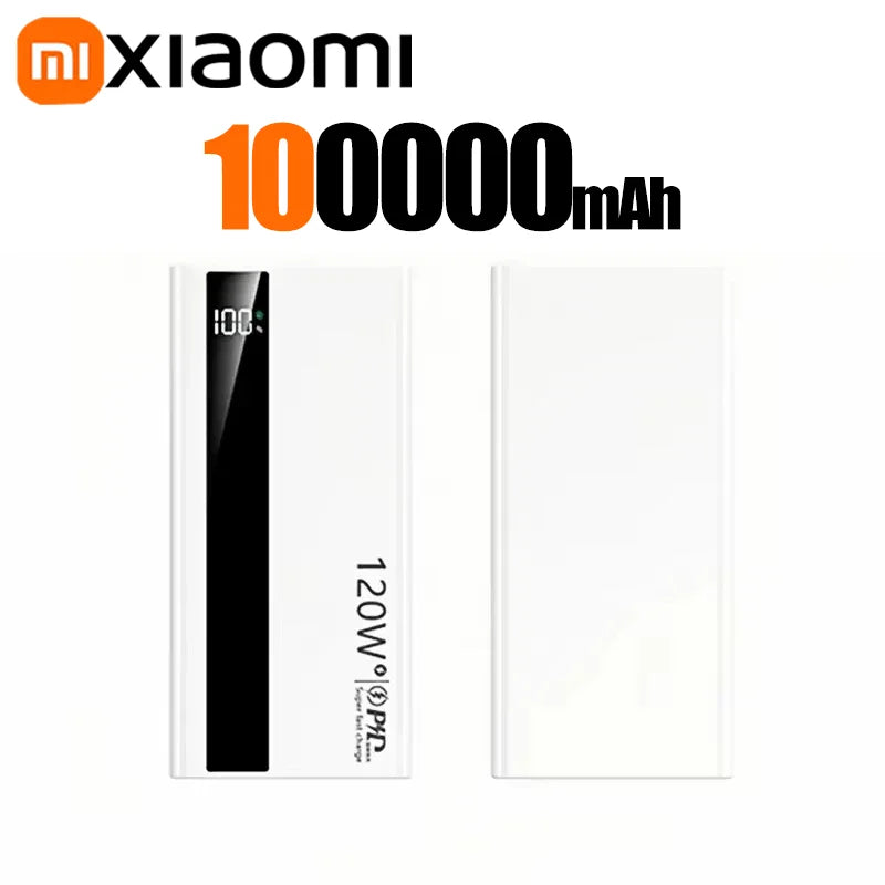 Xiaomi 50000mAh Powerbank 120W Super Fast Charging Portable Battery Charger Ultra Capacity LED Digital Display For IPhone