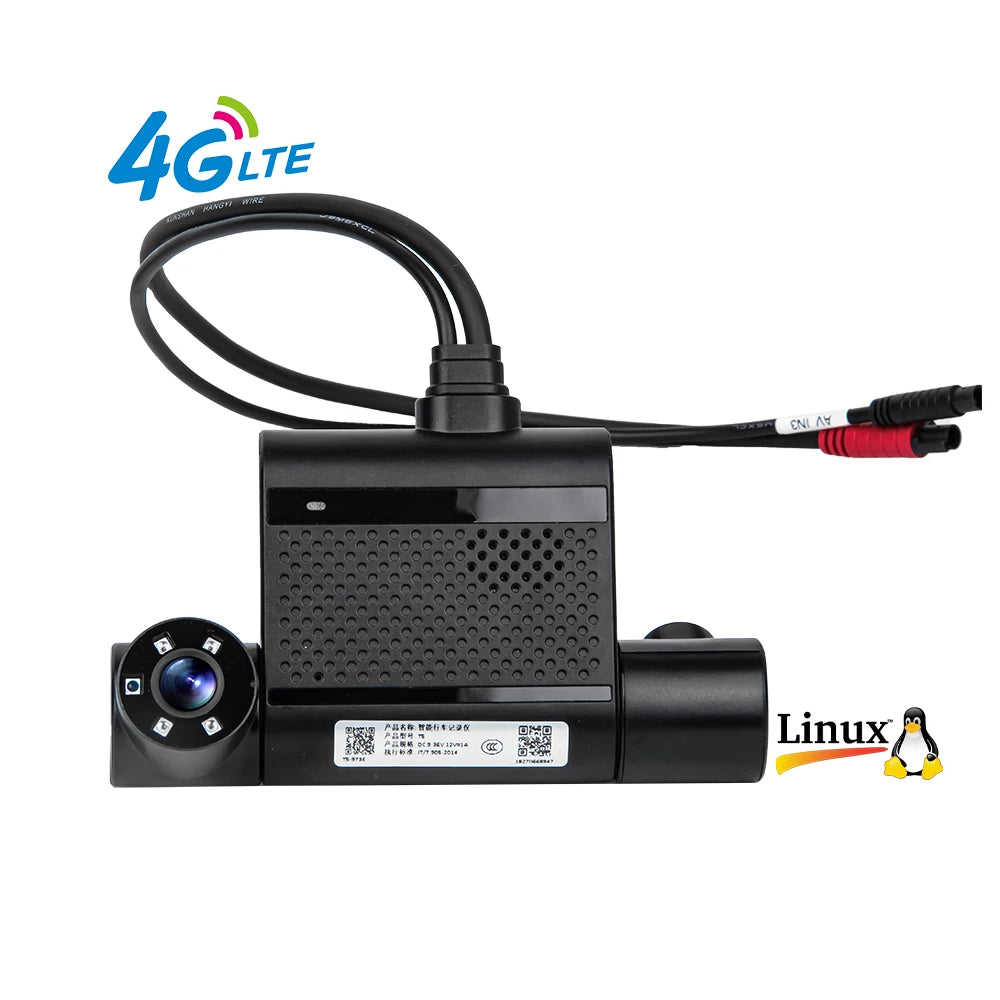 2025 New 1080P 3 Channel ADAS DSM 4G WIFI GPS AI Video Recorder Car Black Box Dash Cam Dashcam for Truck Taxi Van