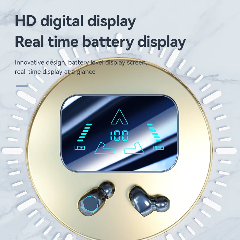 Domars TWS Wireless Bluetooth Earphones HiFi Stereo Deep Noise Reduction Waterproof Earphones Suitable for Mobile Phones