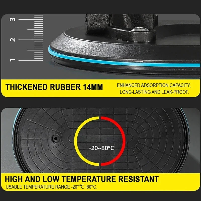 200KG Load Industrial Grade Electric Vacuum Suction Cup Heavy Duty Granite Tile Glass Lifter 1800mAh Battery With Type-C Cable