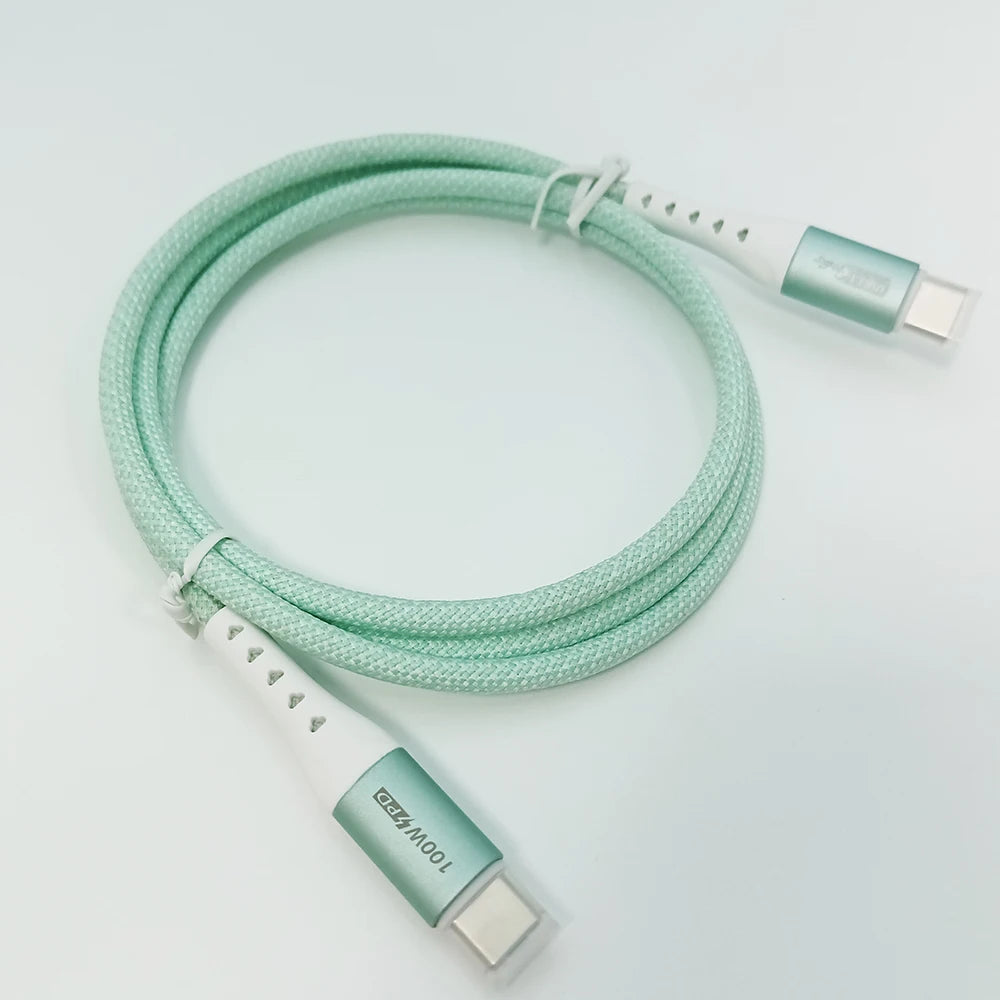 10PCS PD100W/PD60W Data Charging Cable MFI 1m/2m/3m 60w/100W Type-c To Type-c PD Fast Charging Cable For IPhone Huawei Samsung X