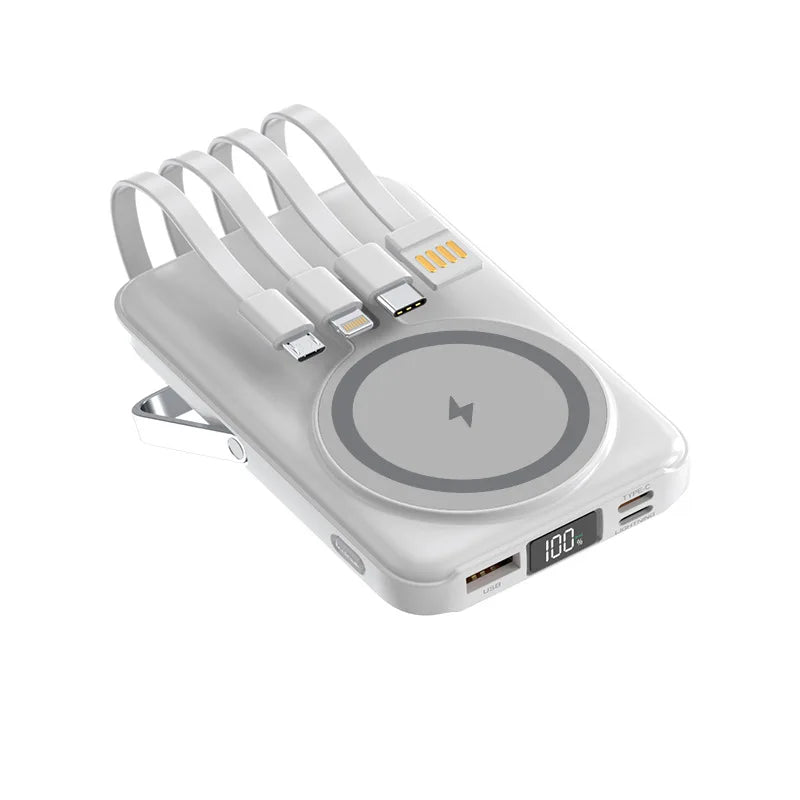 Magsafe Power Bank 30000mAh With Cable Fast Charging Magnetic Wireless PowerBank for iPhone 17 16 Pro For Apple Watch Power Bank