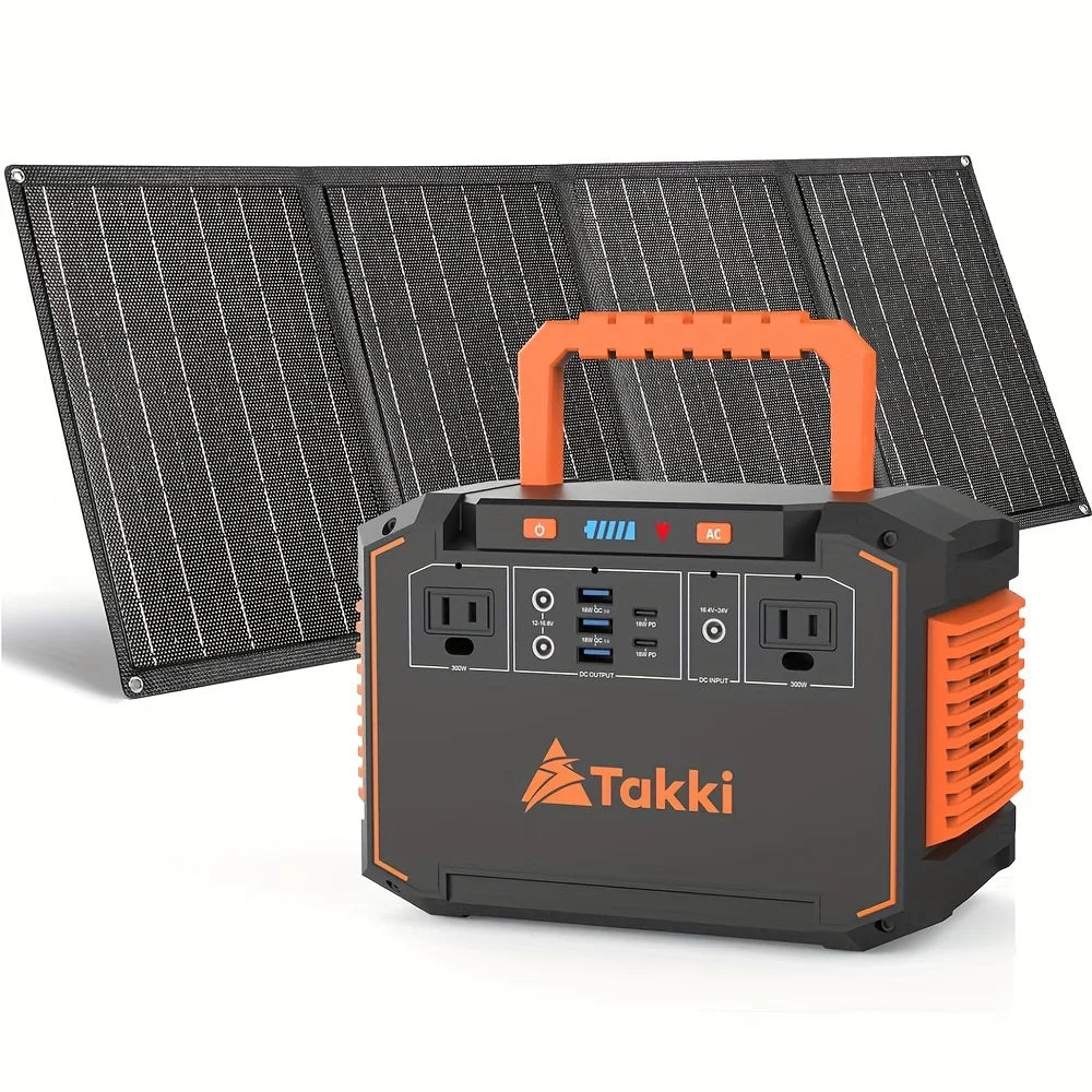 350W/150W Peak Solar Generator Portable Power Station, 40W/30W/21W Solar Panels(Solar Panel Optional), 240Wh/111Wh/88.8Wh Solar Power Bank AC DC USB Ports for Camping Tents, Emergency Outdoor Home Use, CPAP, Fans, Laptops, Emergency, Gifts