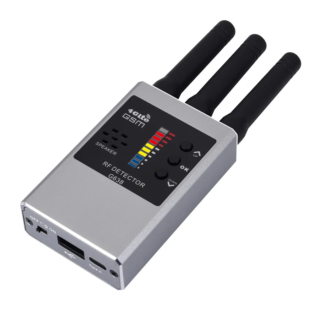 Professional Anti-Spy GPS Wireless RF Signal Automatic GSM Wifi Detector Finder Tracker Frequency Scan Sweeper Protect Security