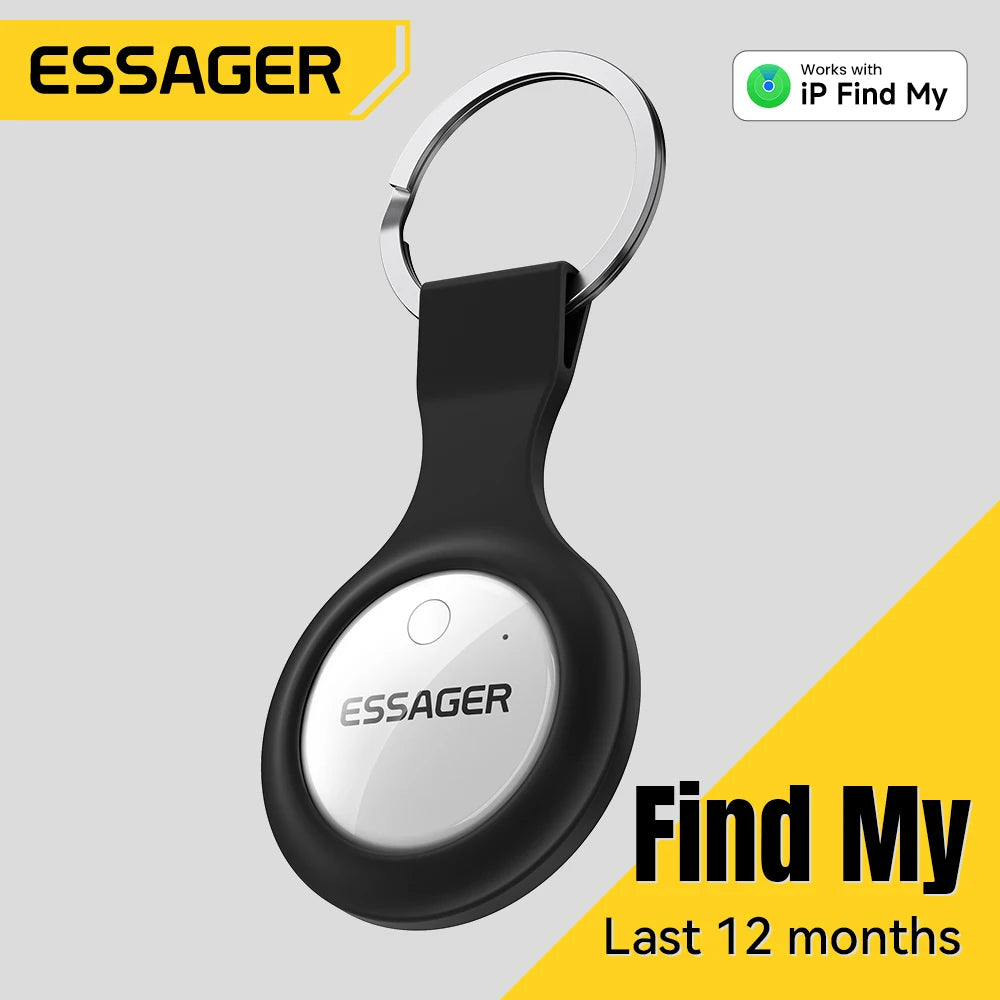 Eessager Security SmartTag Tracker With IP Find My GPS Bluetooth for Baggage  Earbud IOS MFi Key Detector Pet Anti Lost Device