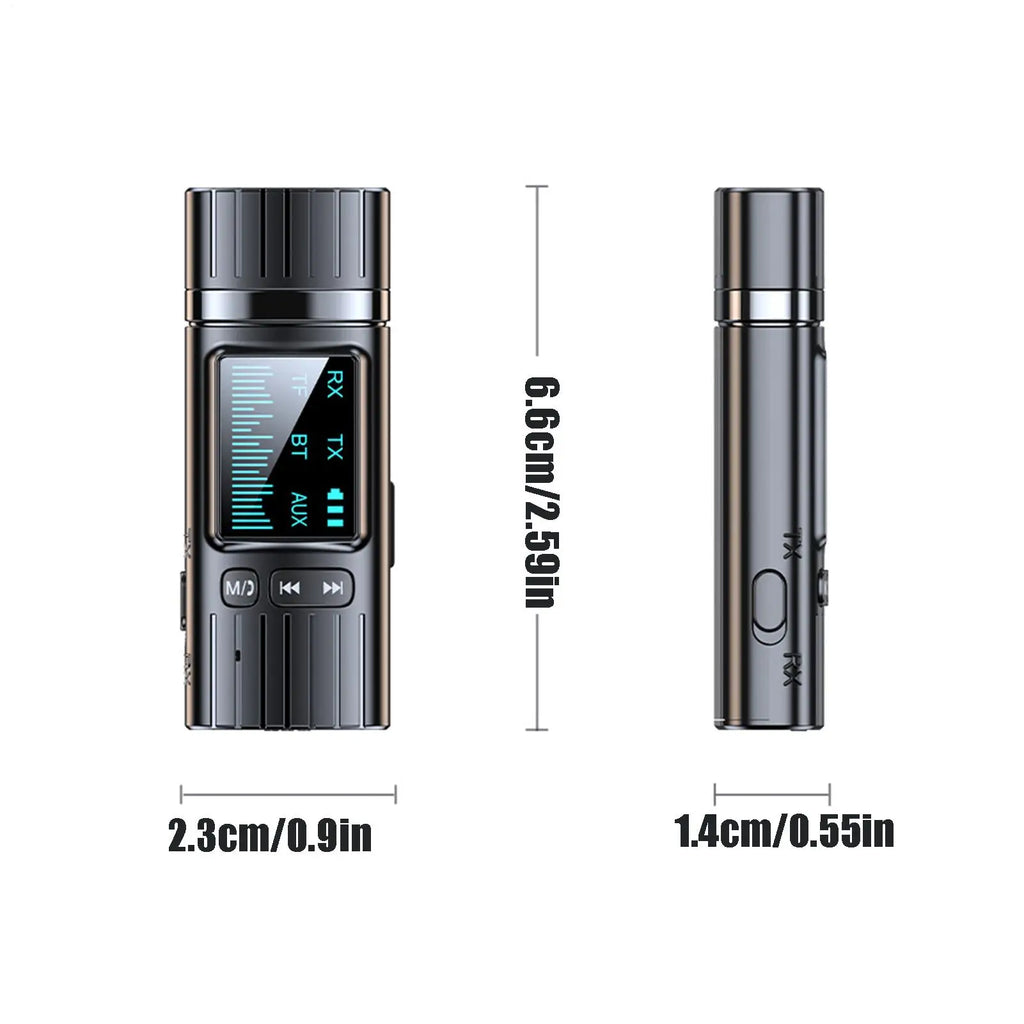 Wireless Audio Transmitter Display Low Latency Receiver Wireless Adapter with 3.5mm Jack for Smart TV PC Projector Headphone