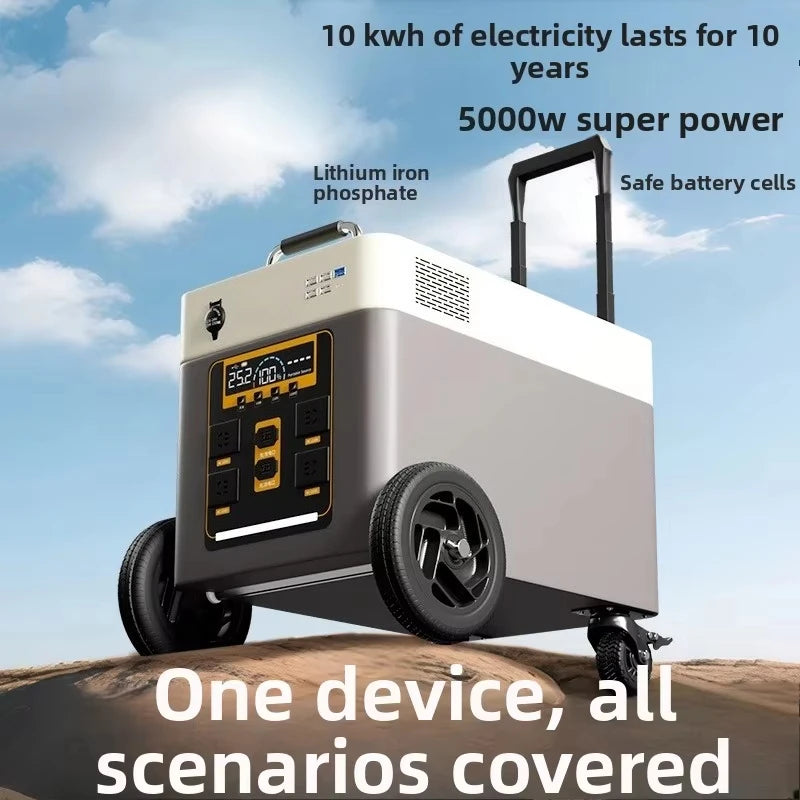 Portable Outdoor Power Station Large Capacity Backup Power Supply for Camping Night Market Stall RV Travel Emergency Use Kit Set