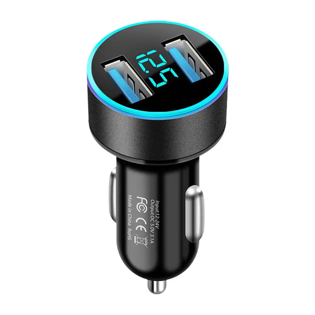 PD QC3.0 Dual USB Socket 120W Car Cigarette Lighter Splitter 12V 24V Fast Charger Plug Phone Power Adapter for Car DVR Dashcam