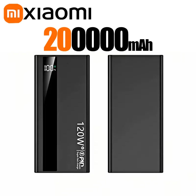 Xiaomi 50000mAh Powerbank 120W Super Fast Charging Portable Battery Charger Ultra Capacity LED Digital Display For IPhone