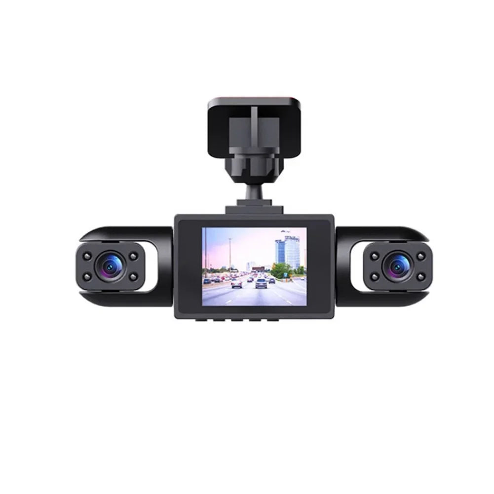 360° Full View Car Dashcam 4K UHD Front & 1080P SideRear Cameras All Around-View Driving Recorder With 3/4 Lenses
