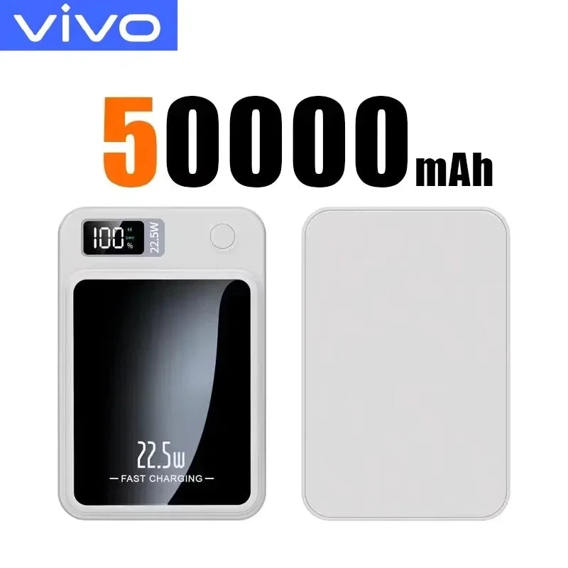 VIVO 500000mAh Magnetic Wireless Power Bank PD22.5w  Super Fast Charging Powerbank for Magsafe For Iphone Samsung 2026 New