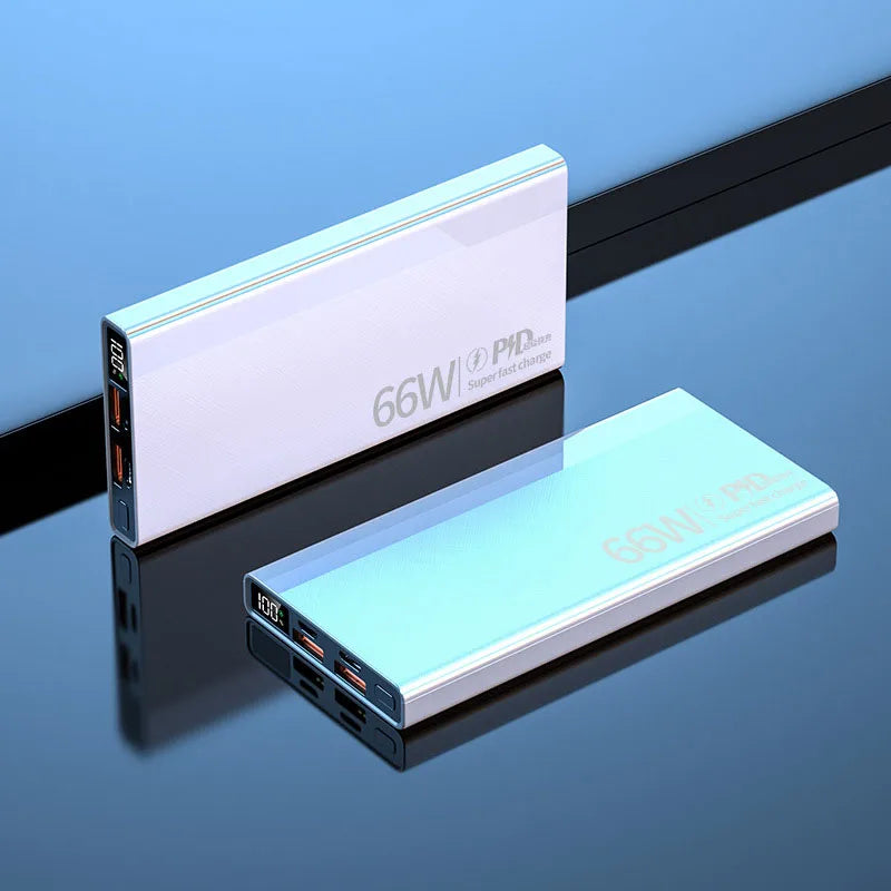Power Bank 30000mAh 66W Fast Charging Powerbank External Battery Pack for iPhone 15 16 14 Huawei Xiaomi Samsung PD20W Poverbank