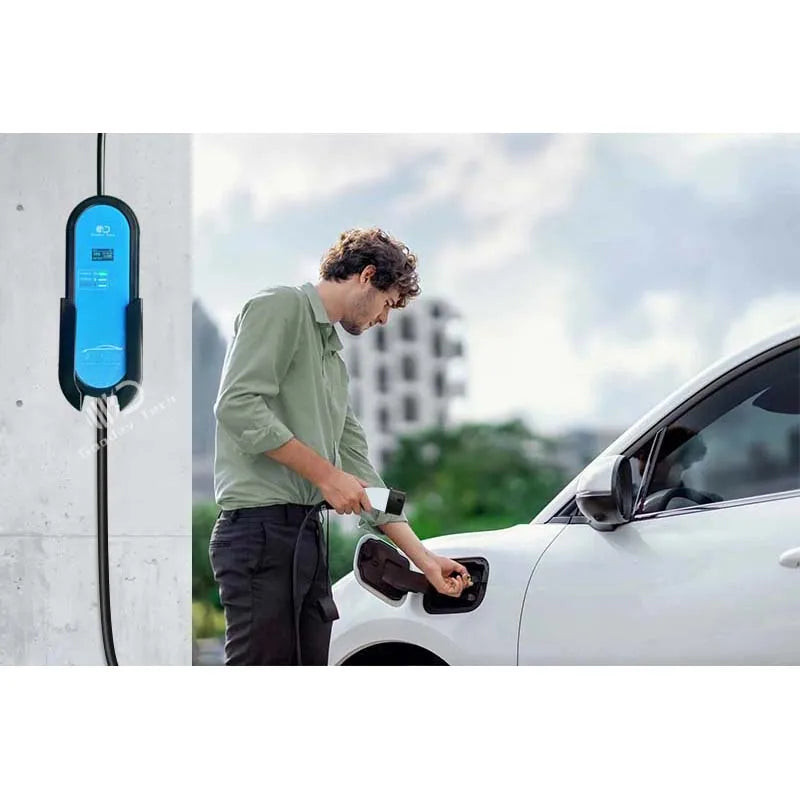 Portable Type 2 EV Charger 16A 220V 3KW-3.7KW with 5M TPE Cable EU Schuko Connector for Electric Car Home Charging