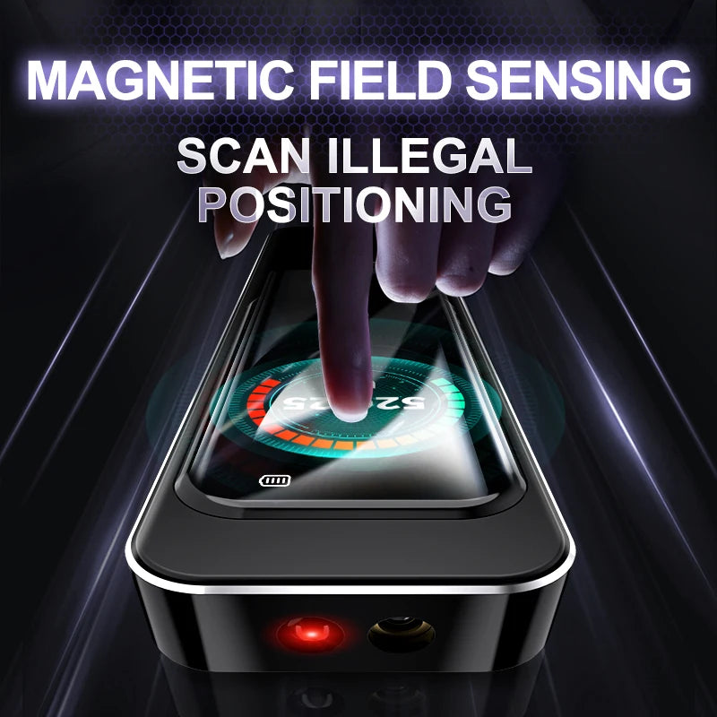 Anti Spy Camera Detector 1.9'' Newest GPS Detector Spy Gadgets Hidden Lens Bug Hunter Wireless Signal Detection Infrared Scanner