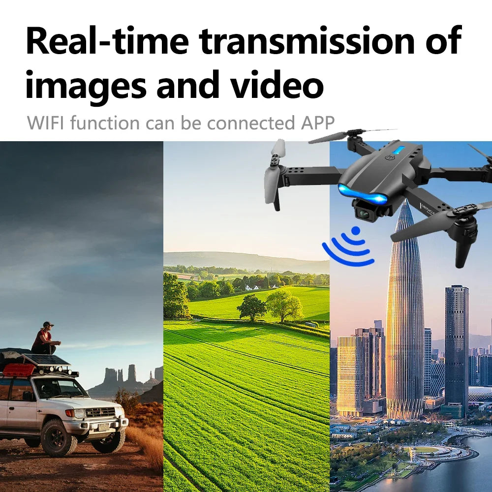 Altitude Fixation E99 Folding Drone Quadcopter Remote Control Handle Four Axis Aircraft HD 4K Photography UAV