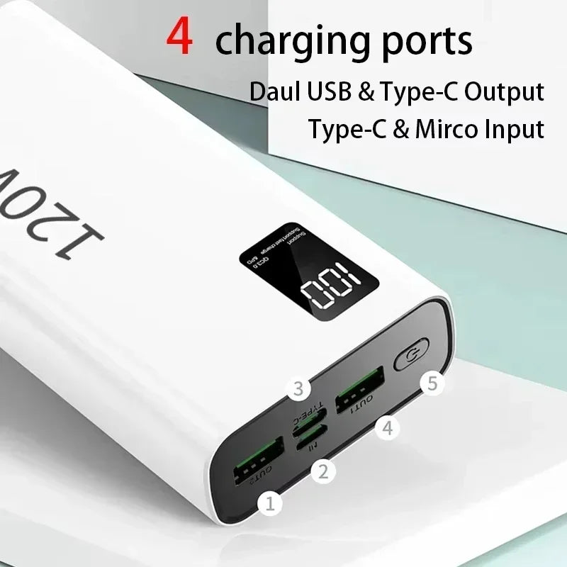 VIVO 500000mAh Power Bank For Xiaomi 120W Super Fast Charging Large Capacity Battery Charging Powerbank For IPhone