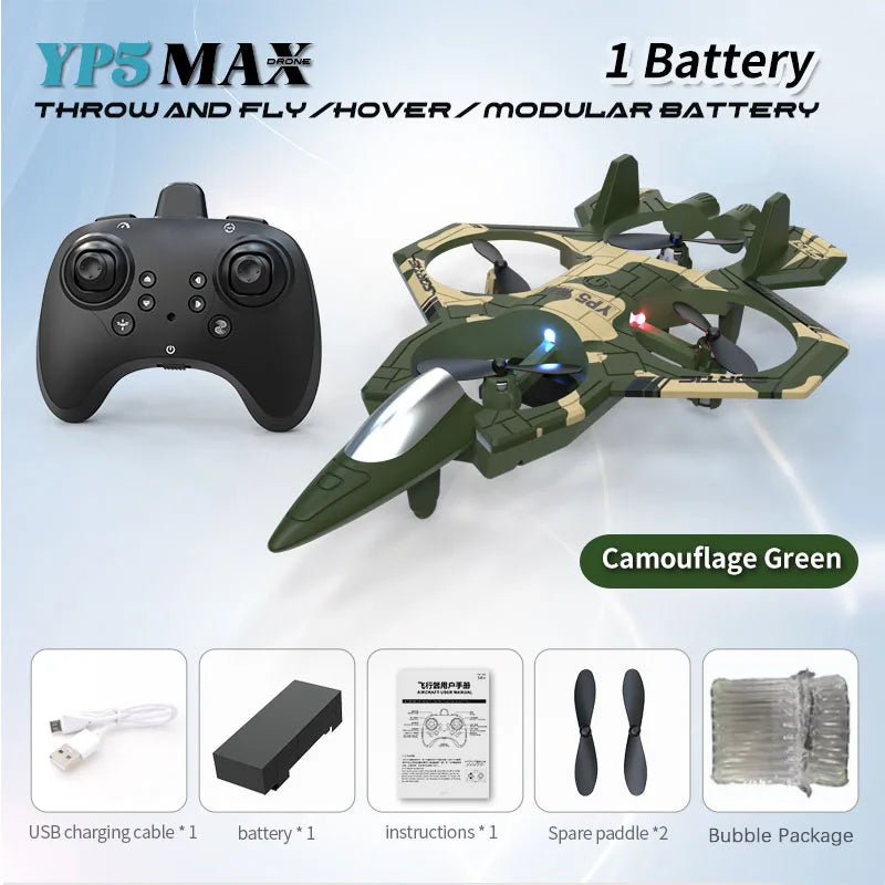 New Remote Controlled Glider Gravity Sensing Stunt Foam Aircraft Dazzling Lights Rechargeable AntiDrop Drone Children's ToyGift