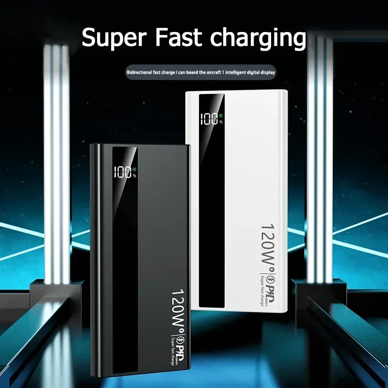 Xiaomi 50000mAh Powerbank 120W Super Fast Charging Portable Battery Charger Ultra Capacity LED Digital Display For IPhone
