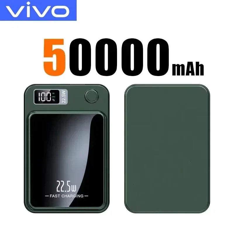 VIVO 500000mAh Magnetic Wireless Power Bank PD22.5w  Super Fast Charging Powerbank for Magsafe For Iphone Samsung 2026 New