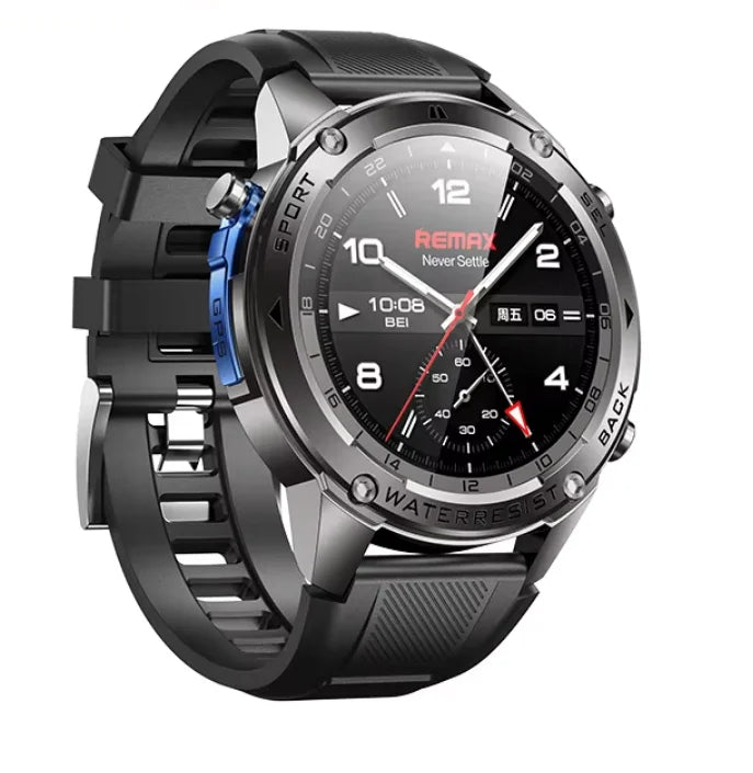 Outdoor Military-Grade GPS Smart Watch, 1.43" Touchscreen, 500mAh Battery, 100+ Workout Modes, Diving Waterproof Smartwatch