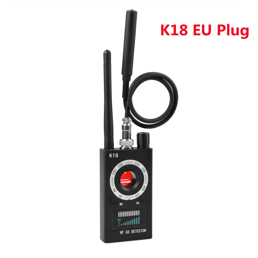 K18 Wireless Detector Camera 1MHz-6.5GHz GSM Audio Bug Finder GPS Signal lens RF Tracker Detect Multi-function Anti Camera