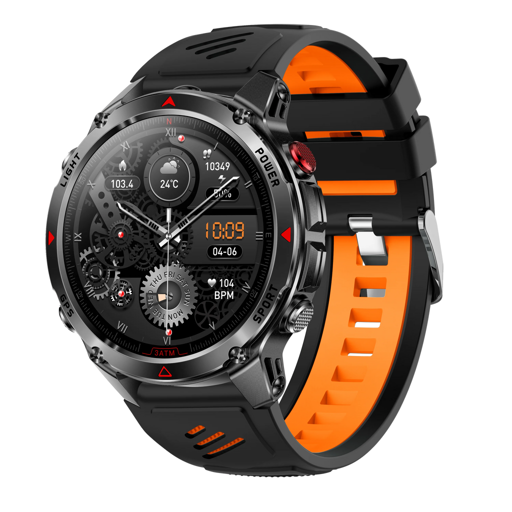 46" 360*360 IPS GPS Smart Watch, Bluetooth Men Sports Wristwatch, Multiple UI Themes & Sports Modes