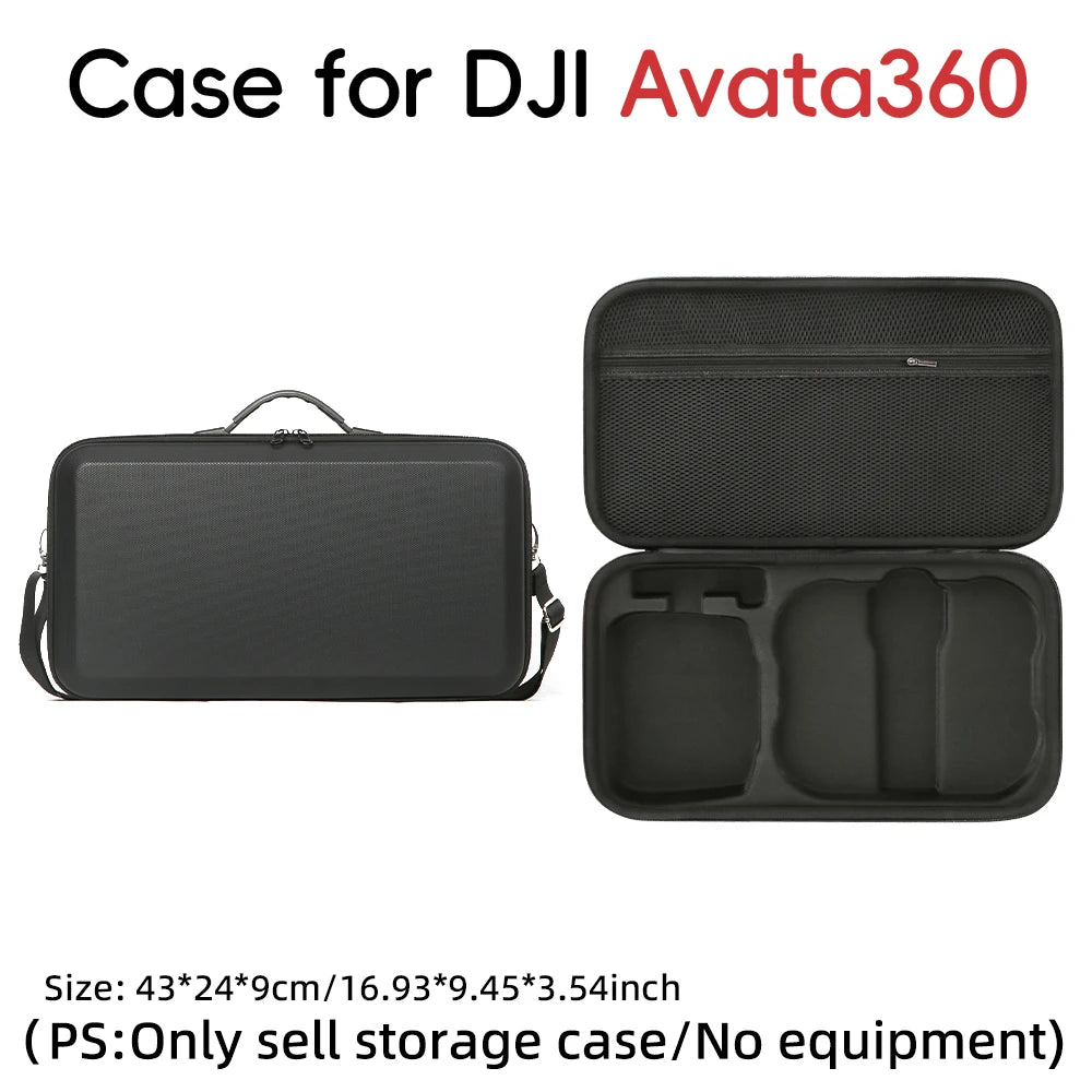 Drone Combo Box For DJI Avata 360 Storage Bag RC-2 Remote Protector Single Shoulder Strap Carrying Case Handbag Shockproof Box