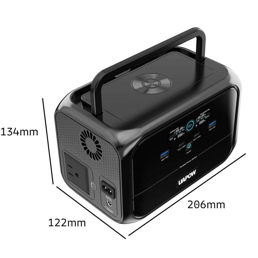 Portable Power Station AC Outlet Solar Generator High Capacity 300W Power Station Portable LED Lighting Emergeny Power Supply