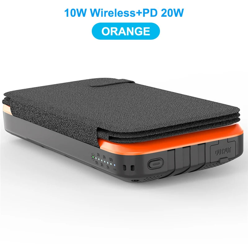 43800mAh Solar Power Bank Fast Wireless Charger PD 20W Fast Charging Powerbank for iPhone 17 16 Samsung Huawei Xiaomi Poverbank