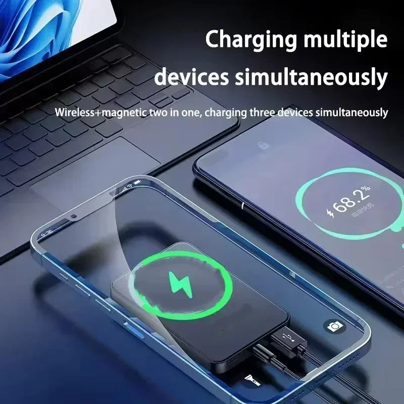 VIVO 500000mAh Magnetic Wireless Power Bank PD22.5w  Super Fast Charging Powerbank for Magsafe For Iphone Samsung 2026 New