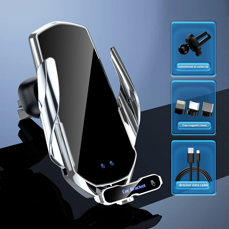 Car Wireless Charger Magnetic Fast Charging Station Air Vent Stand Car Phone Holder Mount For iPhone 15 14 13 12 Samsung Xiaomi