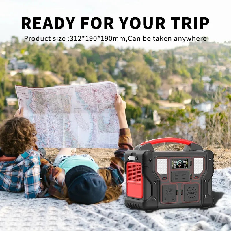Good Quality 300W Portable Power Station 299.7Wh Solar Generator With 60W PD USB-C Wireless Charging For Outdoor Camping Oem Odm